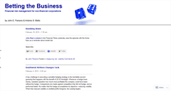 Desktop Screenshot of bettingthebusiness.com